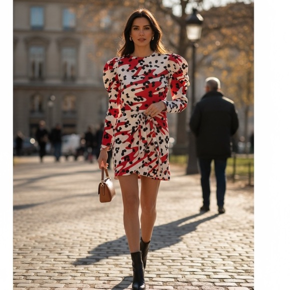 Vintage See by Chloé Dress Designer 80s Office Vixen Unique whimsical - Picture 1 of 8